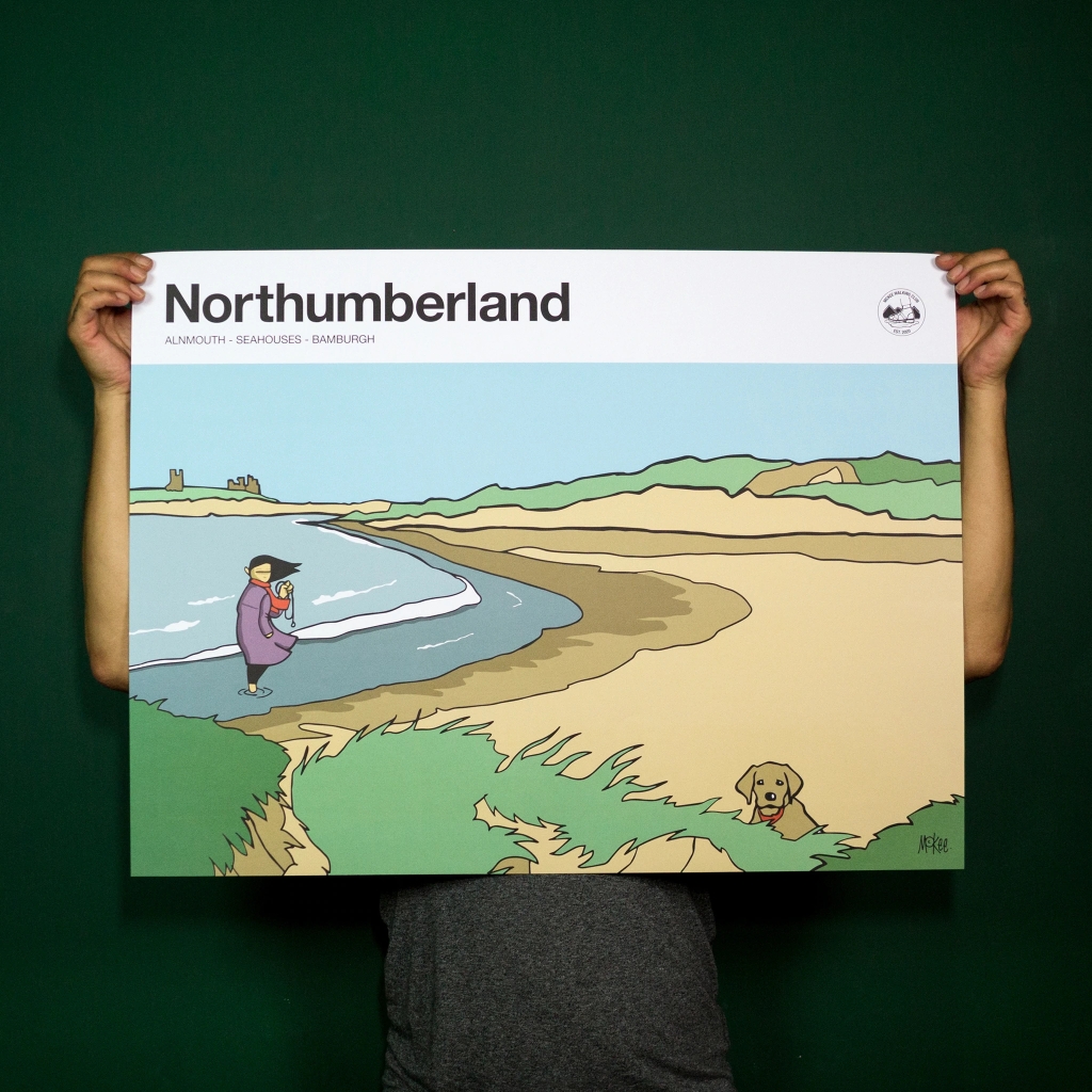 the artwork titled Northumberland by Pete McKee